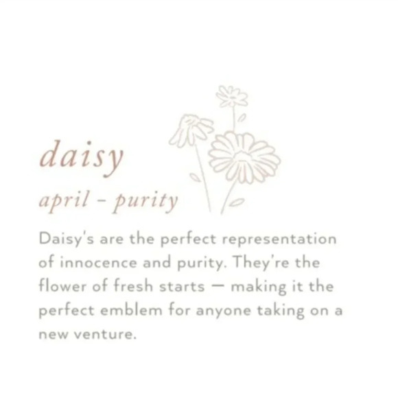 April Daisy Bohemian Birth Flower Charm Necklace - Picture 5 of 10